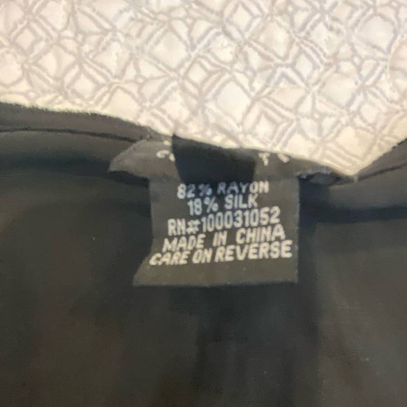 Citron Santa Monica Velvet Black Tank Top Silk Blend Size Medium - Picture 5 of 9